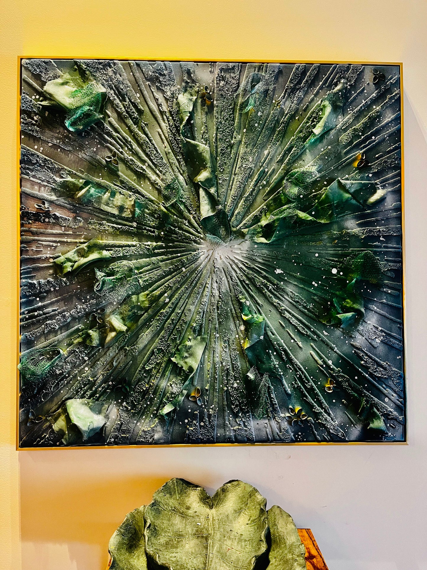 mixed media art piece