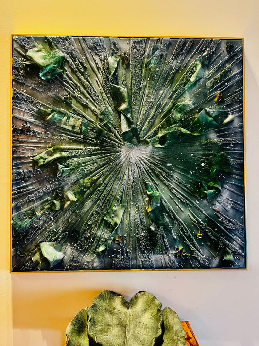 mixed media art piece